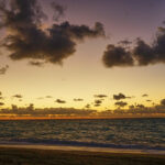 Sonnenuntergangsstimmung am Kathisma Beach