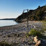 einfache Süsswasser-Stranddusche