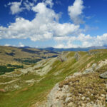 Wandern durch schöne Landschaften