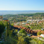 Blick auf Kruja mit dem Bazar